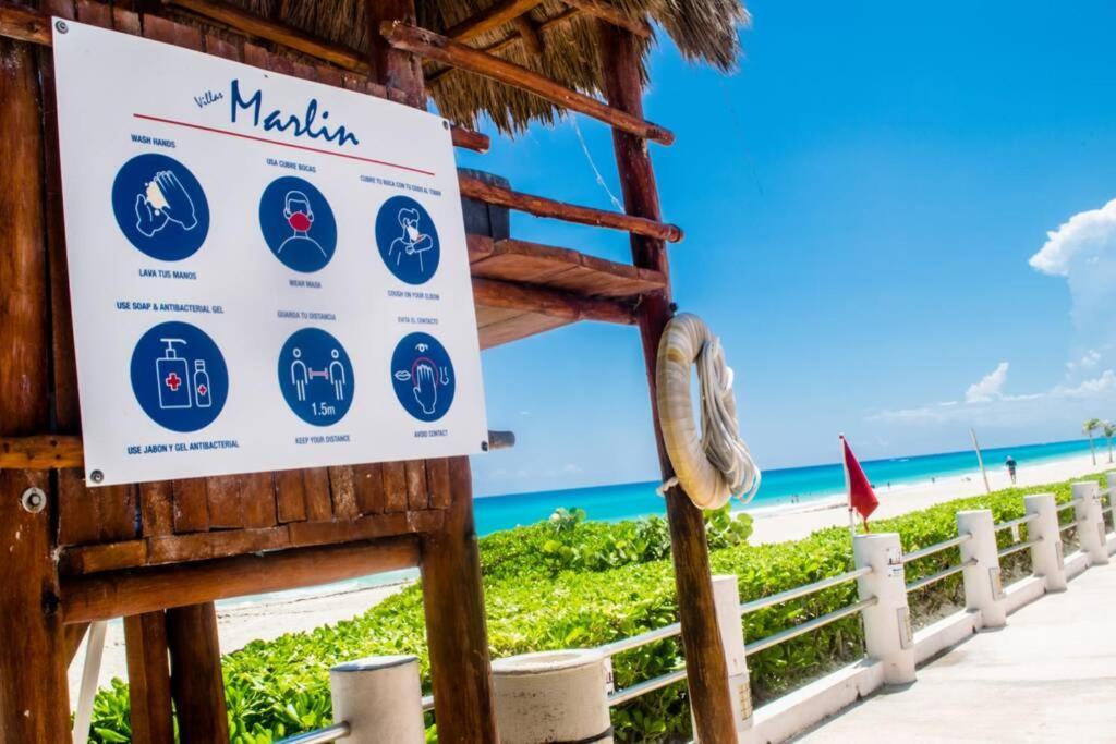 Villas Marlin 108, A Pie De Playa, Albercas, Jacuzi, Ubicacion Inmejorable Канкун Екстер'єр фото