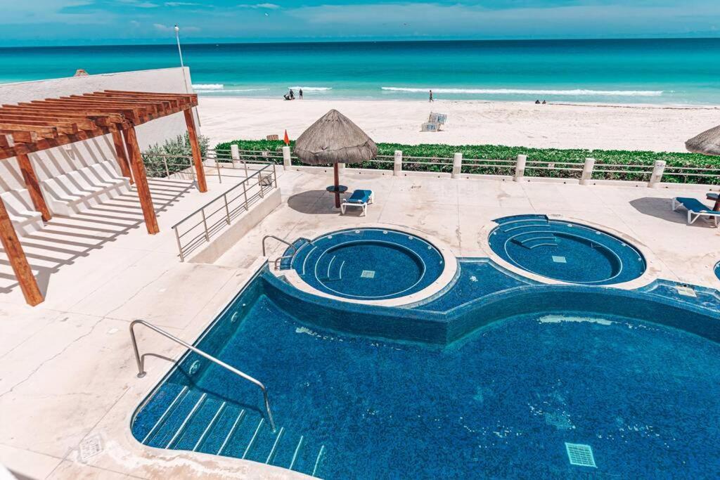Villas Marlin 108, A Pie De Playa, Albercas, Jacuzi, Ubicacion Inmejorable Канкун Екстер'єр фото